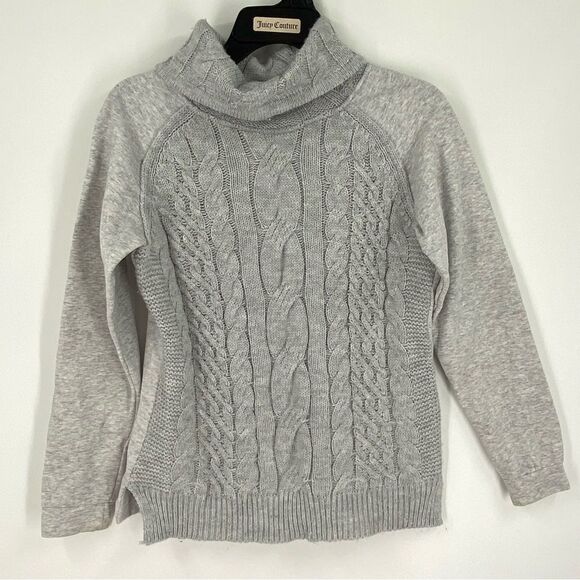 Sundays Women’s Turtleneck Knit Front Long Sleeve Gray Sweater size XS - Picture 1 of 4